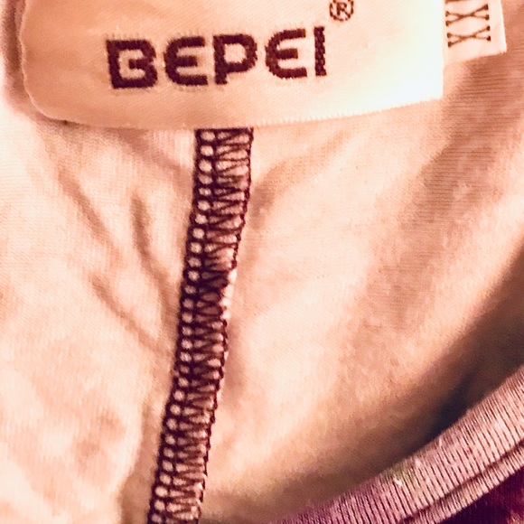 Bepei Bohemian Flowy Colorblock Tee, NWOT - Picture 4 of 7